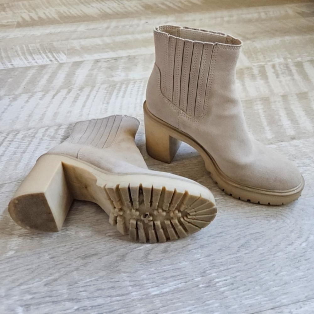 Dolce Vita Caster H2O Women's Suede Block Heel Ankle Boots - Picture 5 of 12